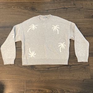 Rails cotton and cashmere sweater with palm trees